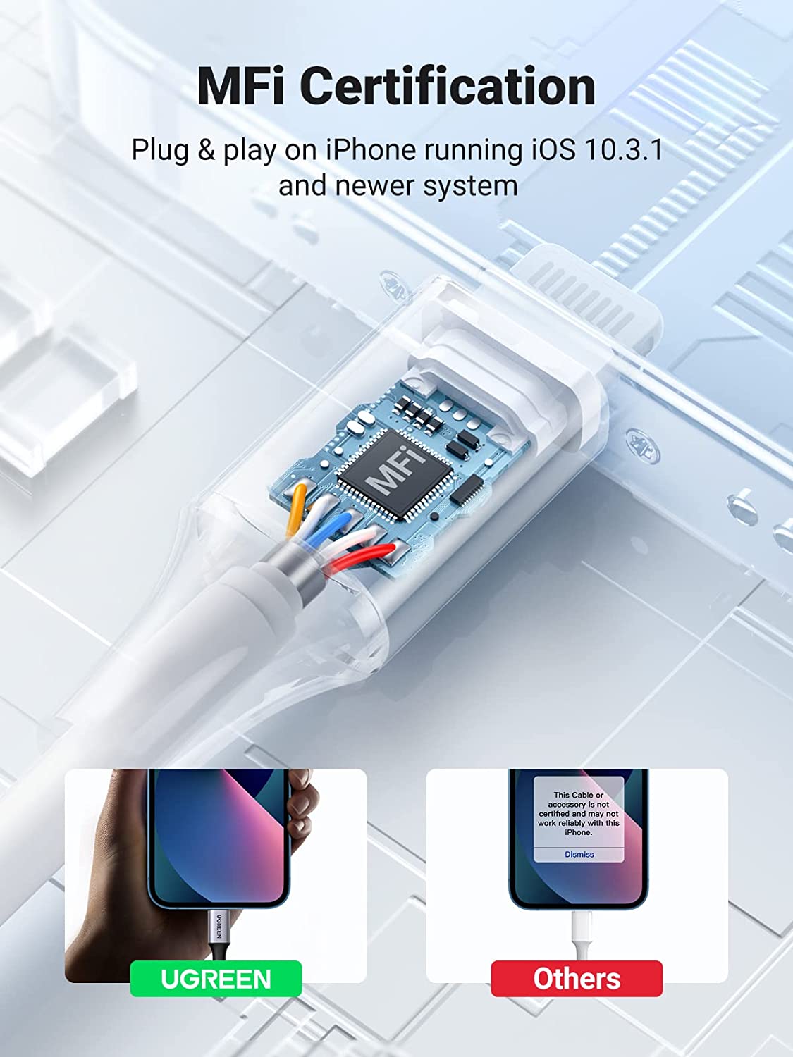 aux to lightning cable, MFI certification